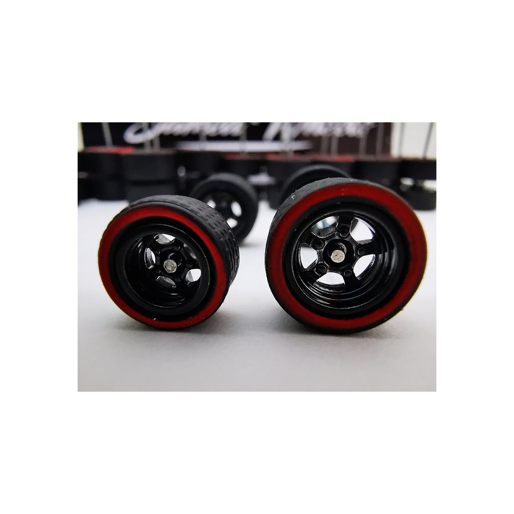 USA STOCK Samed Wheels 10 set pack 5 bolt CHROME 10-12mm for 1:64 model cars #32 | #3831426780