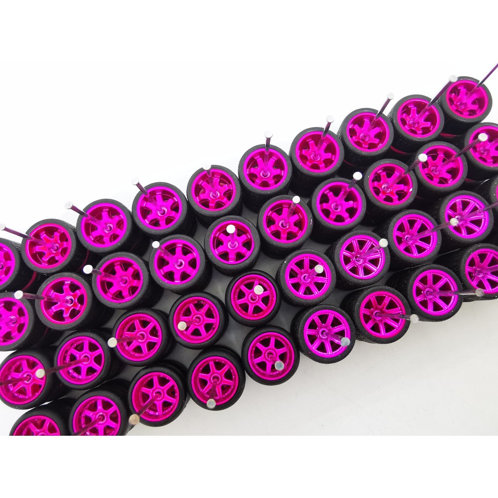20 Set ECO Samed Wheels K-Wheel, 7 And 6 Spoke Pink Mexican, Clearance