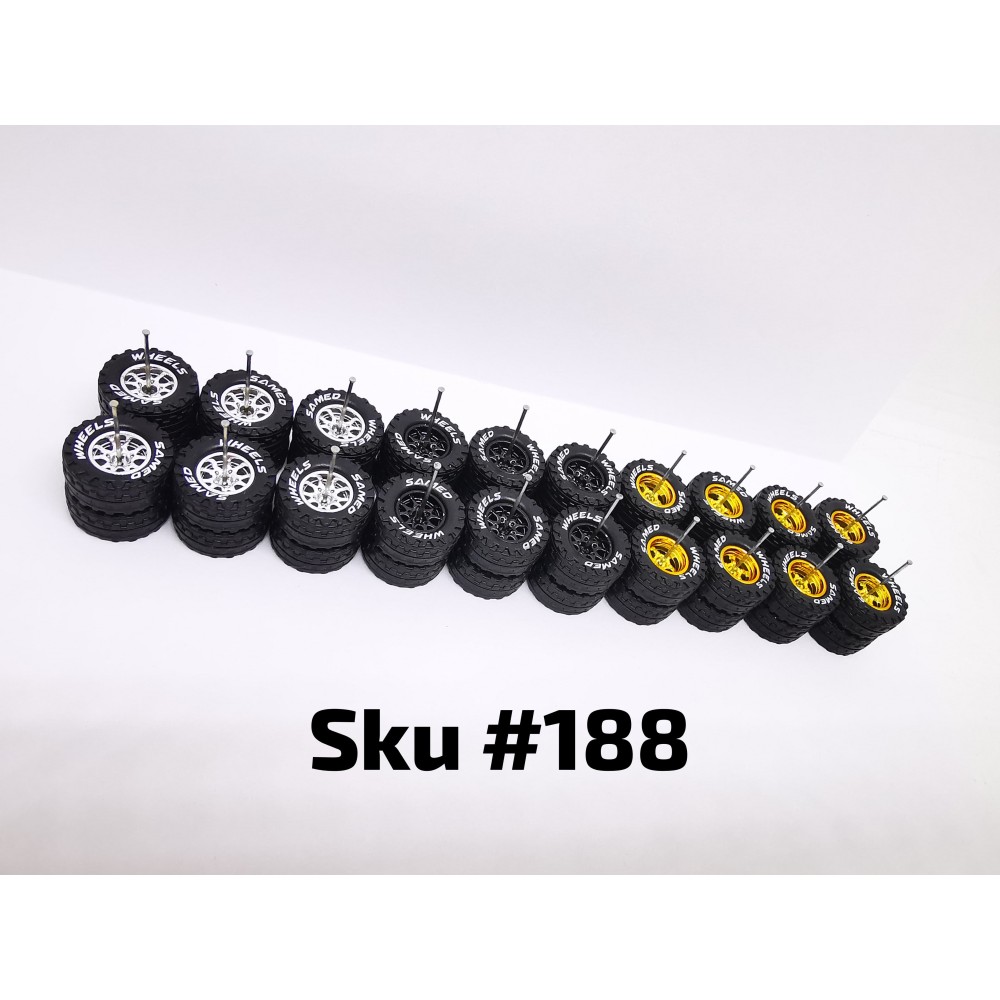 10 Set Jaguar Off Road Tire XL 16mm Size Mix Rim White Lettering 188