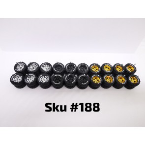 10 Set Jaguar Off Road Tire XL 16mm Size Mix Rim White Lettering 188