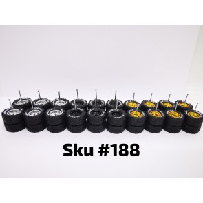 10 Set Jaguar Off Road Tire XL 16mm Size Mix Rim White Lettering 188