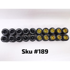 10 set Jaguar Off Road Tire XL 16mm Size 5 Bolt Rim White Lettering 189
