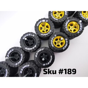 10 set Jaguar Off Road Tire XL 16mm Size 5 Bolt Rim White Lettering 189