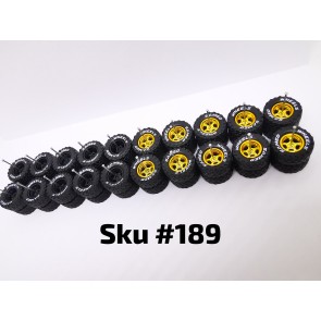 10 set Jaguar Off Road Tire XL 16mm Size 5 Bolt Rim White Lettering 189