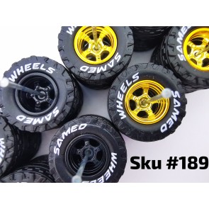 10 set Jaguar Off Road Tire XL 16mm Size 5 Bolt Rim White Lettering 189