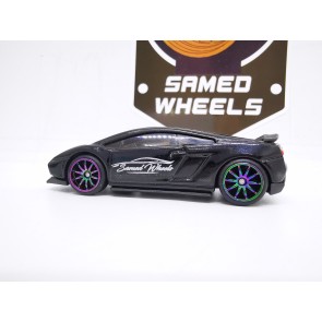 10 SET Samed Wheels Chamaleon 10mm Rim Jdm Plain Black Tire 186