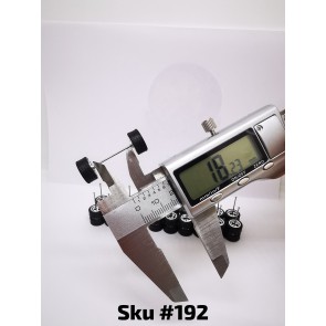 10 SET Samed Wheels American 10mm Chrome Rim Black Tire  192