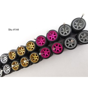 10 Set ECO Samed Wheels 6 Spoke Color/Rim MIX