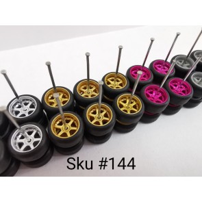 10 Set ECO Samed Wheels 6 Spoke Color/Rim MIX