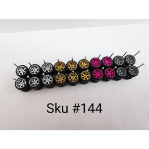 10 Set ECO Samed Wheels 6 Spoke Color/Rim MIX