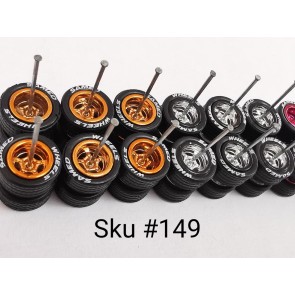 10 Set Samed Wheels 5 Bolt 10mm Color/Rim MIX