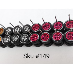 10 Set Samed Wheels 5 Bolt 10mm Color/Rim MIX