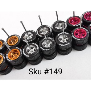 10 Set Samed Wheels 5 Bolt 10mm Color/Rim MIX