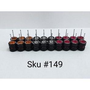 10 Set Samed Wheels 5 Bolt 10mm Color/Rim MIX