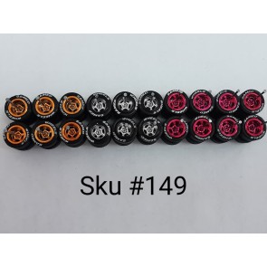 10 Set Samed Wheels 5 Bolt 10mm Color/Rim MIX
