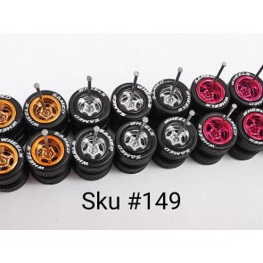 10 Set Samed Wheels 5 Bolt 10mm Color/Rim MIX